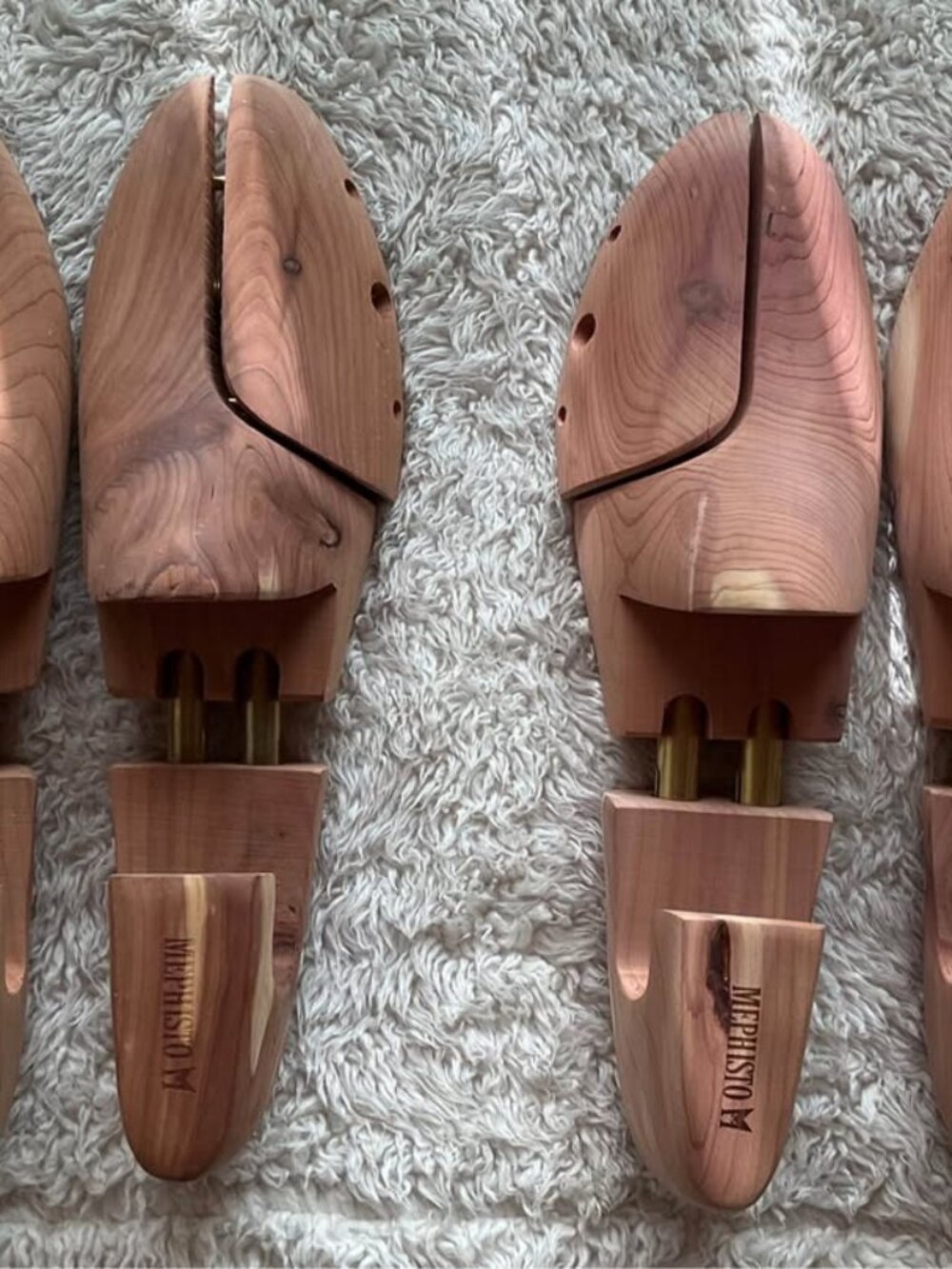 2 Pairs Mephisto Cedar Shoe Trees Size 44